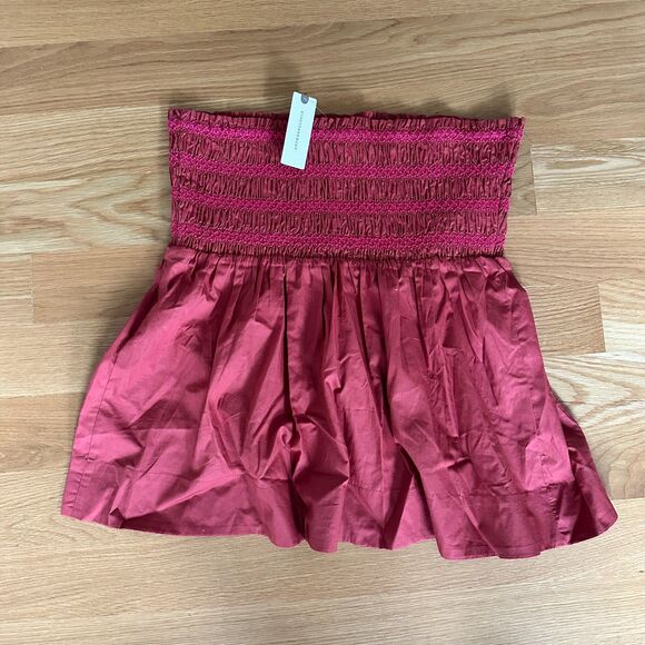 Anthropologie Ruched Elastic Waistband Skirt Pull-on Style Size M New - Picture 1 of 3